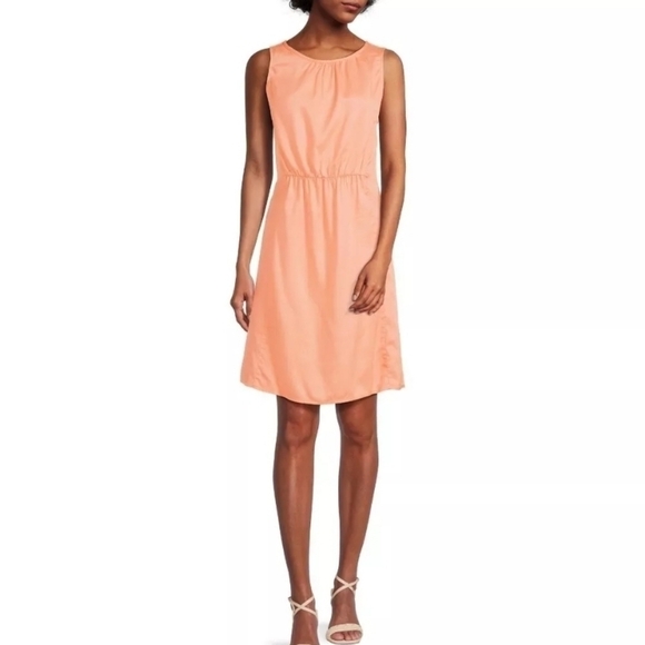 BeachLunchLounge NWT dress orange XXL womens plus size NEW sleeveless midi - Picture 1 of 9